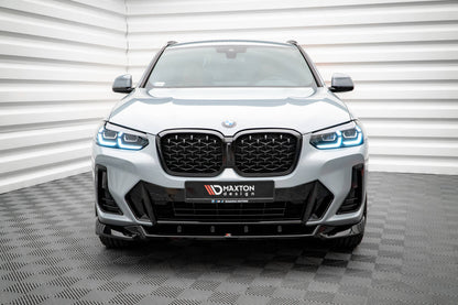 Front Ansatz V.2 für BMW X4 M-Paket G02 Facelift schwarz matt
