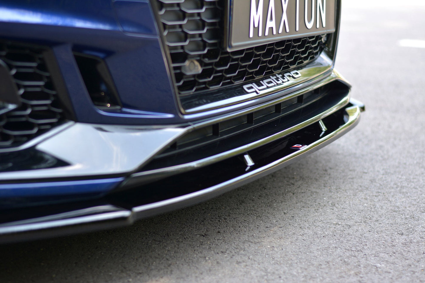 Front Ansatz V.1 für Audi RS4 B9 schwarz matt