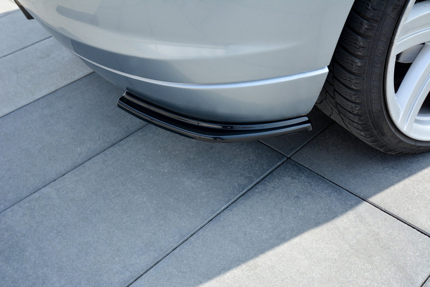 Heck Ansatz Flaps Diffusor für CHRYSLER CROSSFIRE Carbon Look