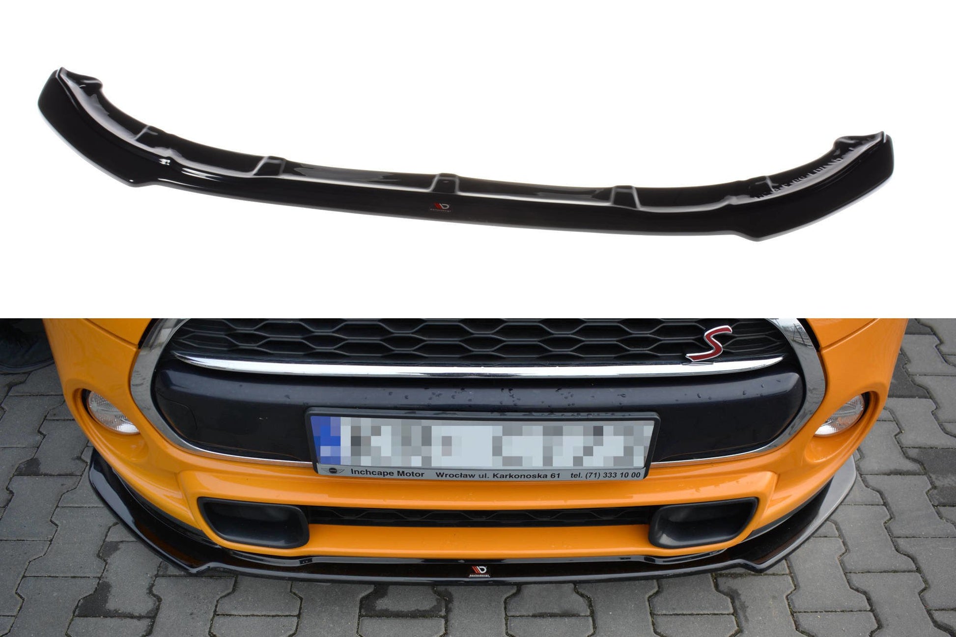 Front Ansatz für MINI COOPER S MK3 vor Facelift 3-Türer (F56) Carbon Look