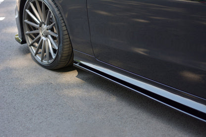 Seitenschweller Ansatz für Mercedes-Benz E-Klasse W213 Coupe (C238) AMG-Line Carbon Look
