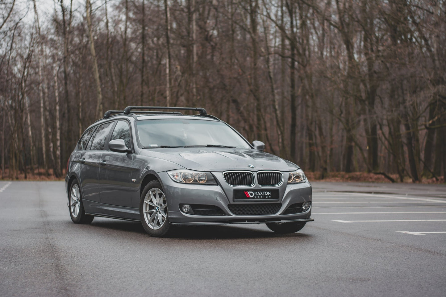 Front Ansatz V.2 für BMW 3er E90/E91 Facelift schwarz matt