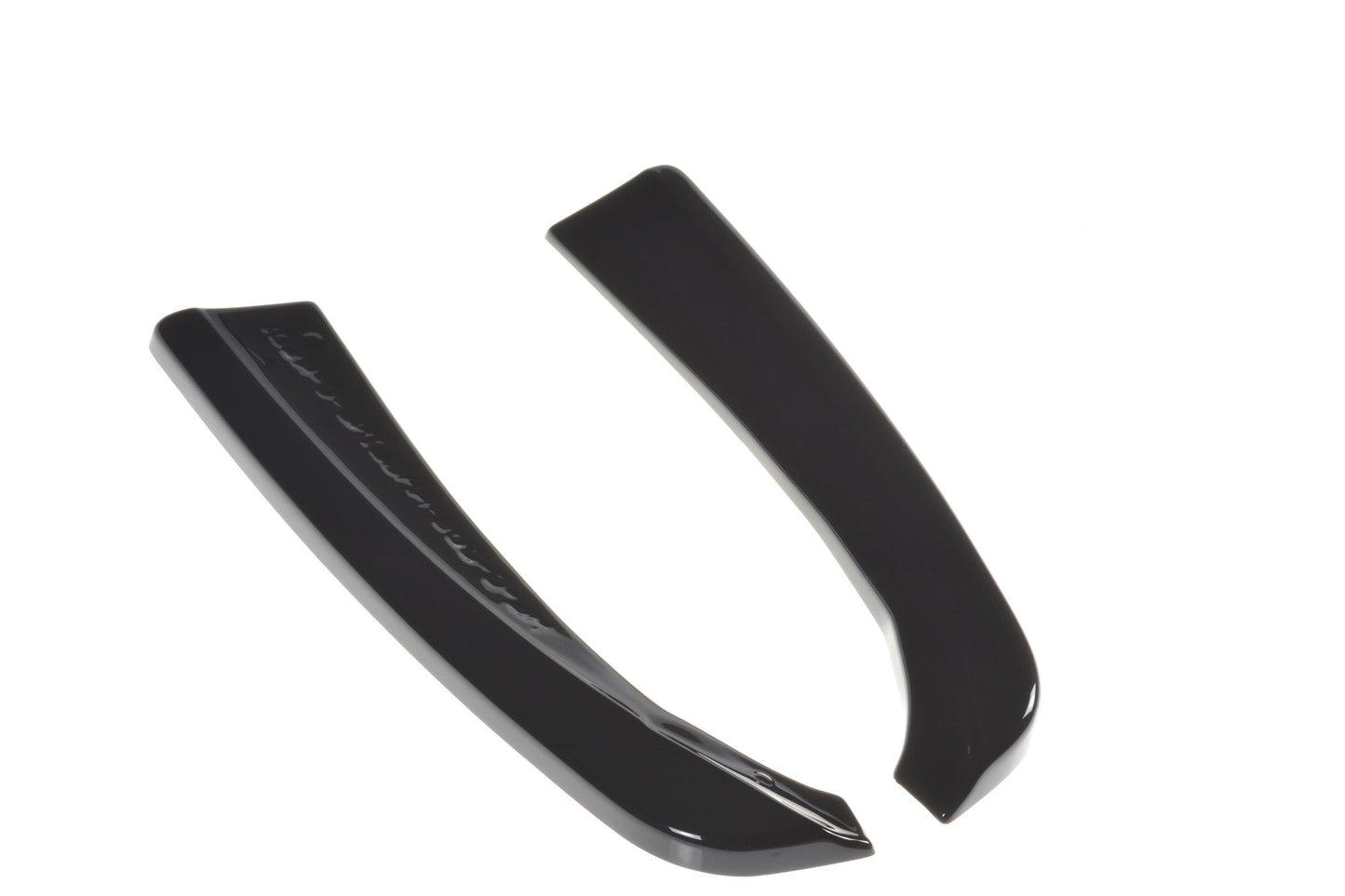 Heck Ansatz Flaps Diffusor für MERCEDES- BENZ C-KLASSE W205 COUPE AMG-LINE schwarz Hochglanz