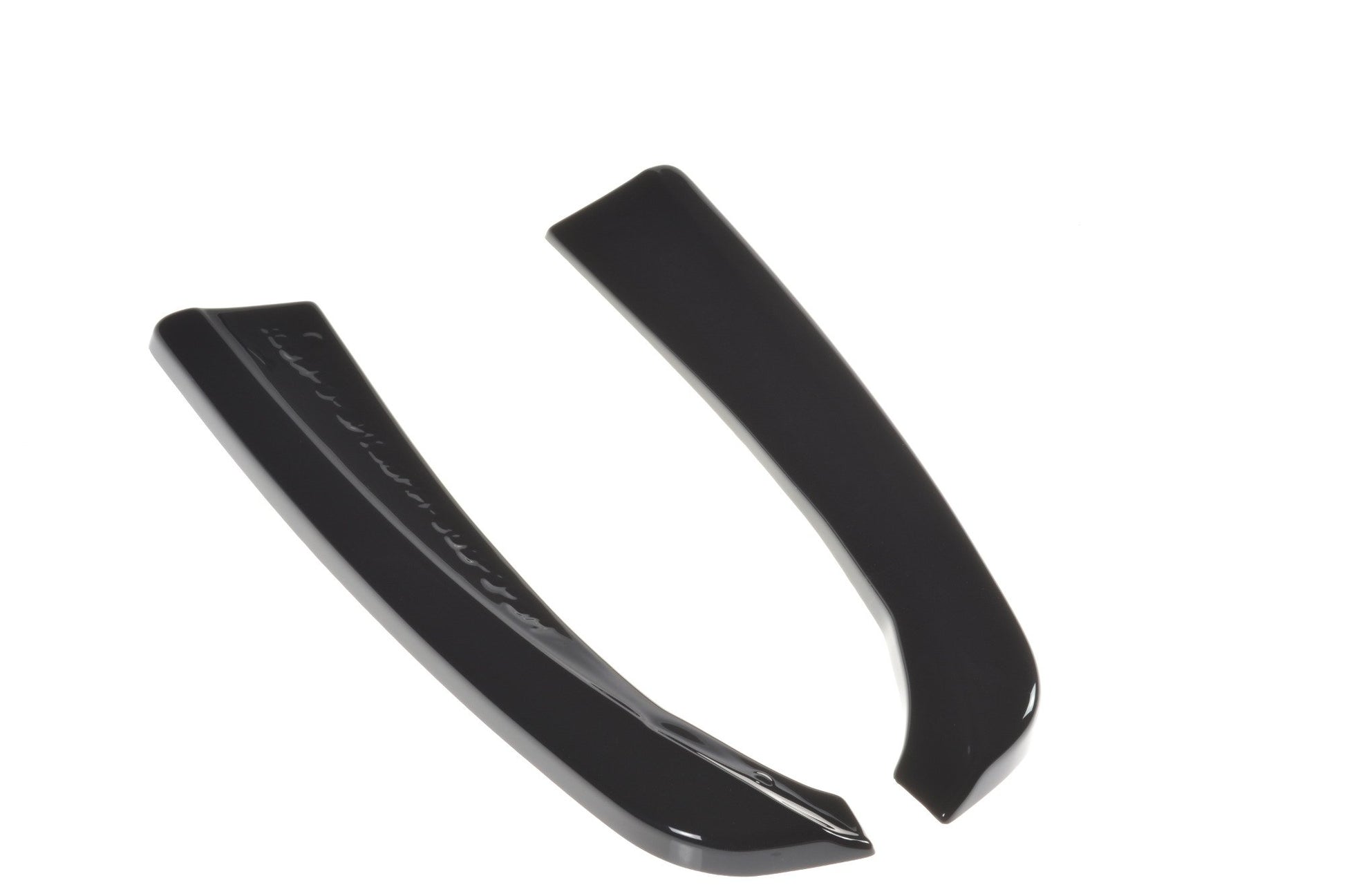 Heck Ansatz Flaps Diffusor für MERCEDES- BENZ C-KLASSE W205 COUPE AMG-LINE schwarz Hochglanz