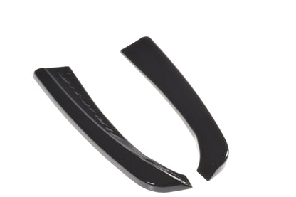 Heck Ansatz Flaps Diffusor für MERCEDES- BENZ C-KLASSE W205 COUPE AMG-LINE schwarz Hochglanz