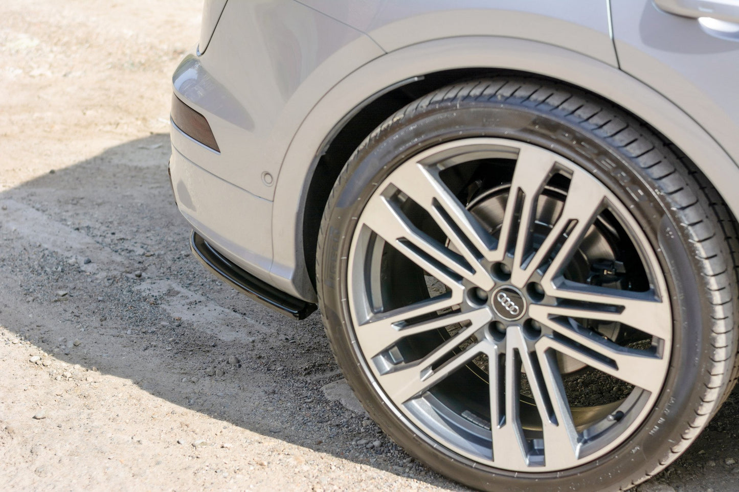 Heck Ansatz Flaps Diffusor für Audi SQ5/Q5 S-line MkII schwarz matt