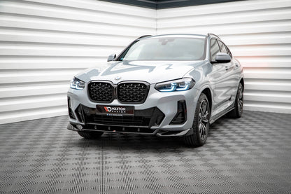 Front Ansatz V.2 für BMW X4 M-Paket G02 Facelift schwarz matt