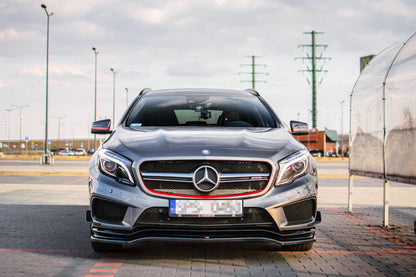 Front Ansatz für Mercedes GLA 45 AMG SUV (X156) vor Facelift schwarz matt