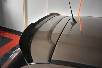 Spoiler CAP für FIAT 500 HATCHBACK SPORT vor Facelift schwarz matt
