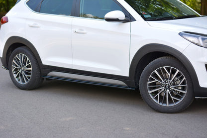 Seitenschweller Ansatz für Hyundai Tucson Mk3 Facelift Carbon Look