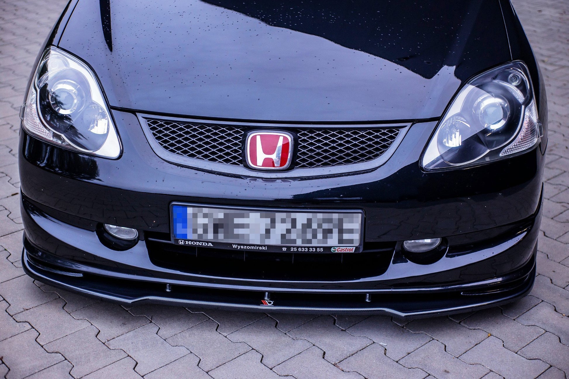 Front Ansatz V.1 für HONDA CIVIC EP3 (MK7) TYPE-R/S FACELIFT  schwarz matt