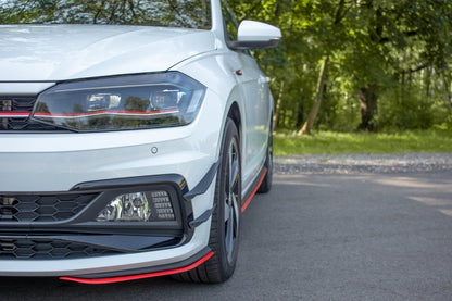 Front Ansatz V.5 für VW POLO MK6 GTI  Carbon Look