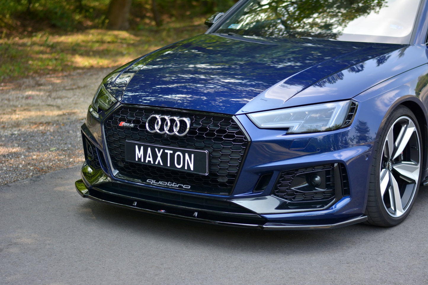 Front Ansatz V.1 für Audi RS4 B9 schwarz matt