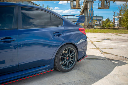 Heck Ansatz Flaps Diffusor V.2 für SUBARU WRX STI Carbon Look