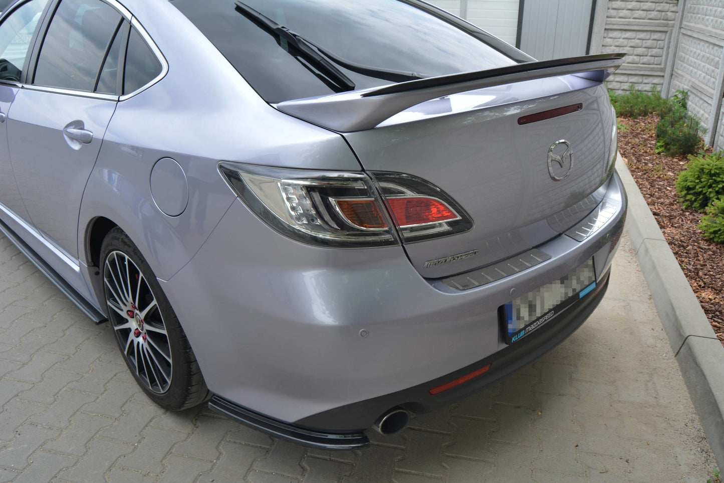 Spoiler CAP für MAZDA 6 MK2 SPORT HATCH (GH-SERIES) vor Facelift schwarz matt