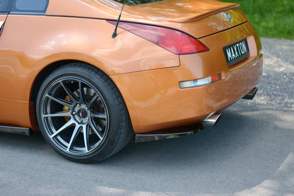 Heck Ansatz Flaps Diffusor für NISSAN 350Z schwarz matt
