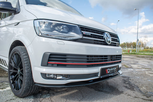 Front Ansatz V.2 für Volkswagen T6  schwarz Hochglanz