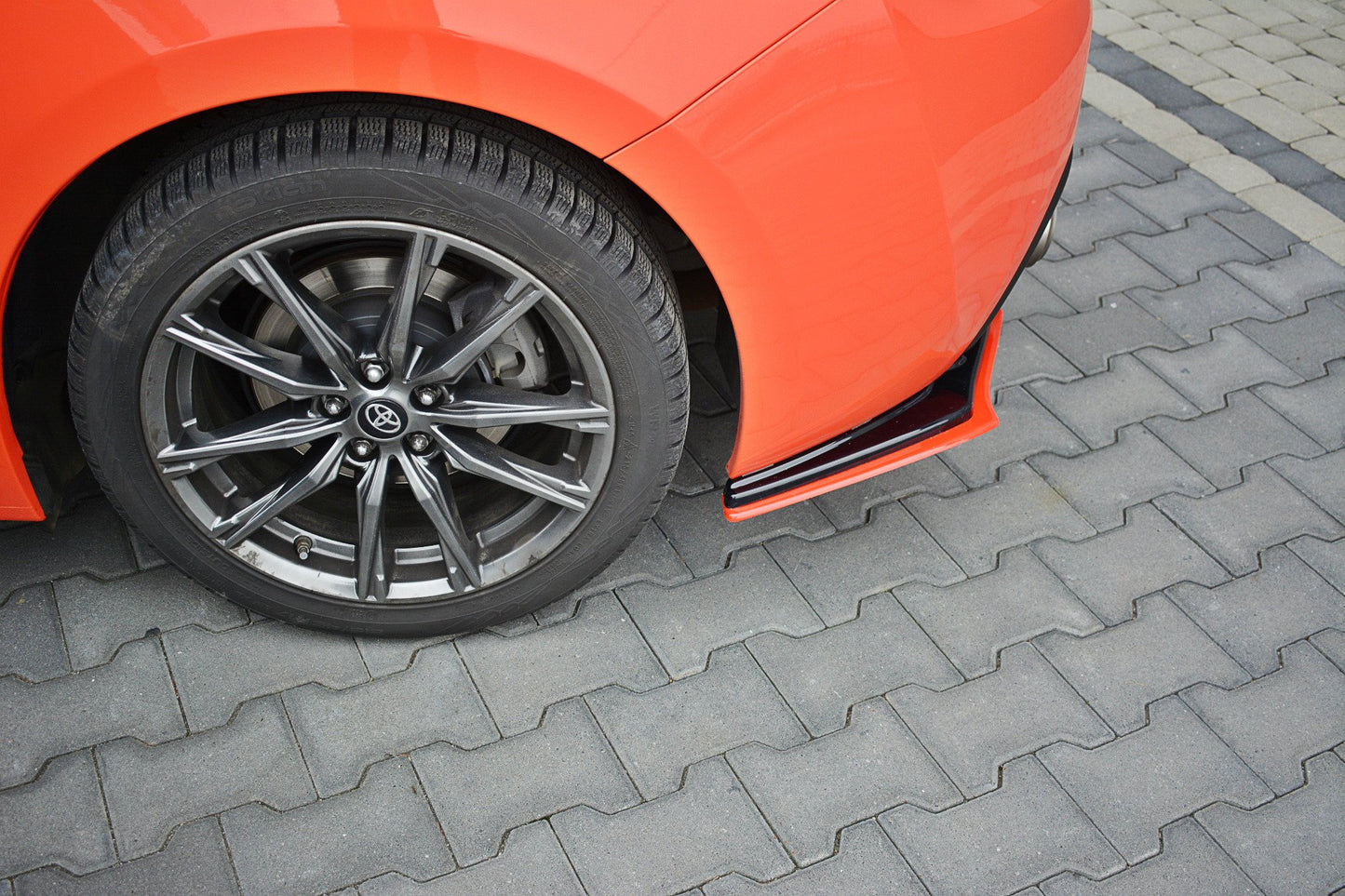 Heck Ansatz Flaps Diffusor V.2 für TOYOTA GT86 FACELIFT  schwarz matt