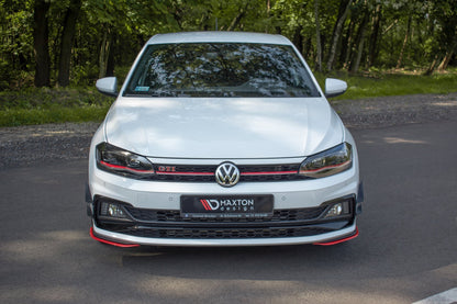 Front Ansatz V.5 für VW POLO MK6 GTI  schwarz matt