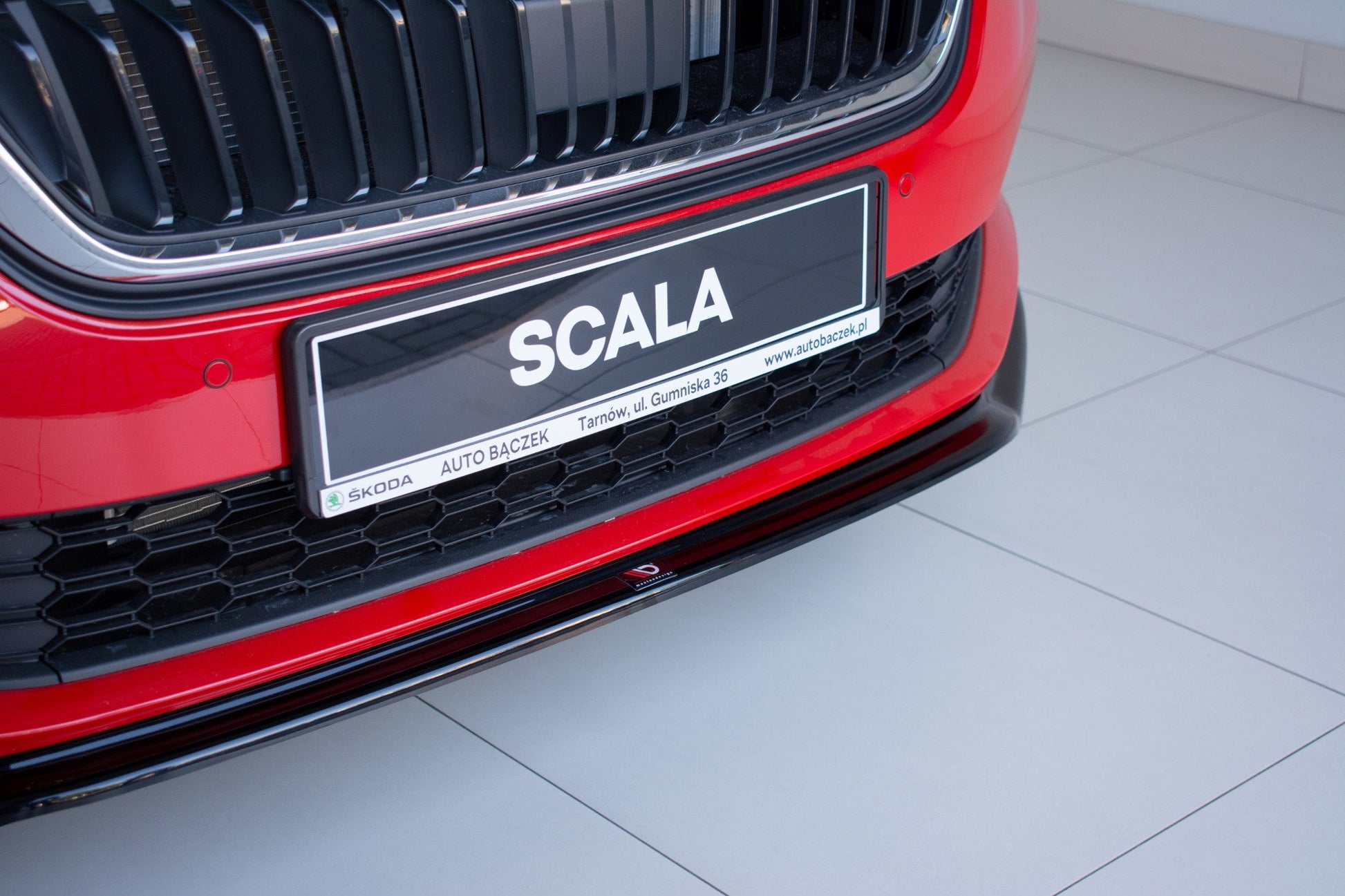 Front Ansatz V.3 für Skoda Scala schwarz Hochglanz