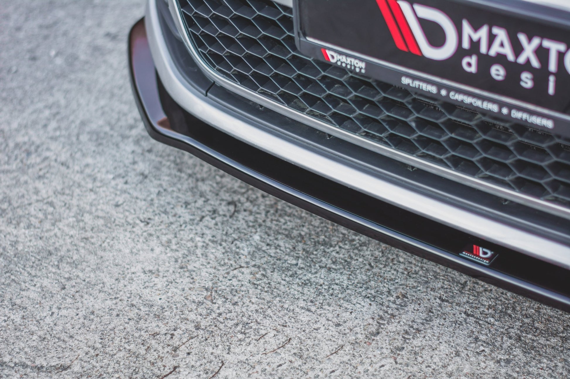 Front Ansatz V.2 für VW Golf 7 GTI  schwarz matt