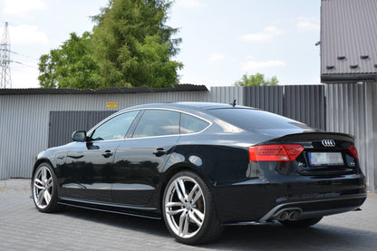 Spoiler CAP für AUDI A5 SPORTBACK S-LINE MK1 FACELIFT 8T  Carbon Look