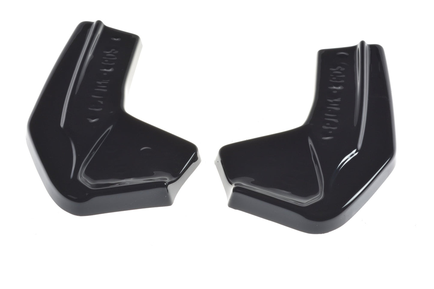 Heck Ansatz Flaps Diffusor V.2 für Ford Focus ST-Line Mk4 schwarz Hochglanz