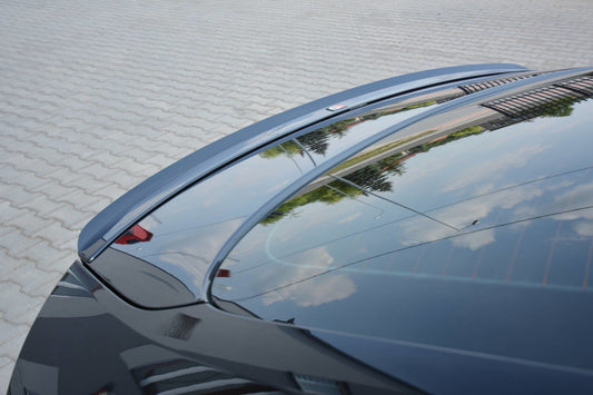 Spoiler CAP für AUDI A5 SPORTBACK S-LINE MK1 FACELIFT 8T  schwarz Hochglanz
