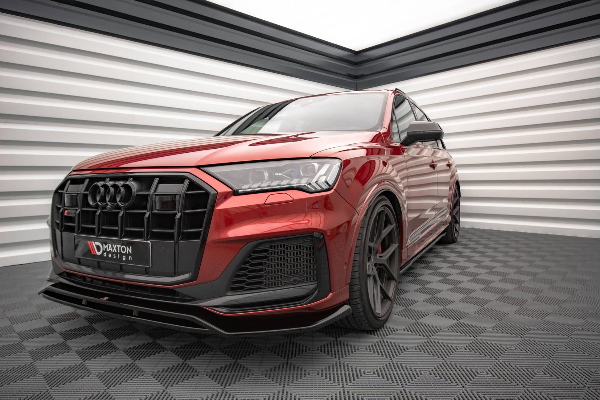 Seitenschweller Ansatz für Audi SQ7 /Q7 S-Line Mk2 (4M) Facelift  schwarz matt