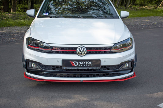 Front Ansatz V.2 für VW POLO MK6 GTI schwarz Hochglanz