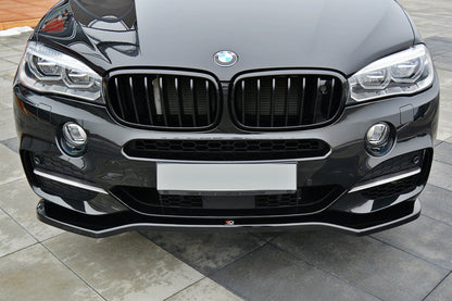 Front Ansatz V.1 für BMW X5 F15 M Paket schwarz Hochglanz