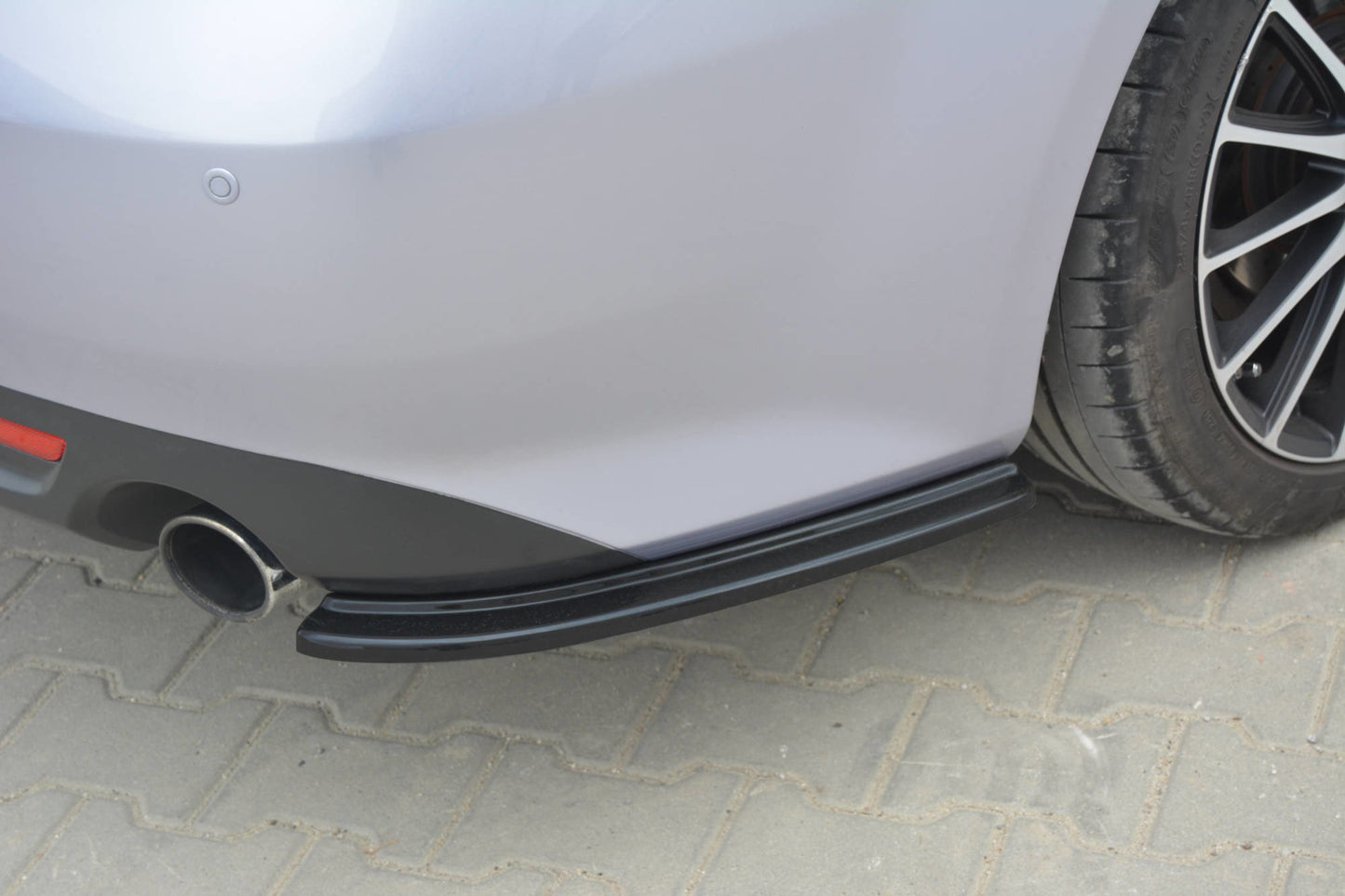 Heck Ansatz Flaps Diffusor für MAZDA 6 MK2 SPORT HATCH (GH-SERIES) vor Facelift schwarz matt