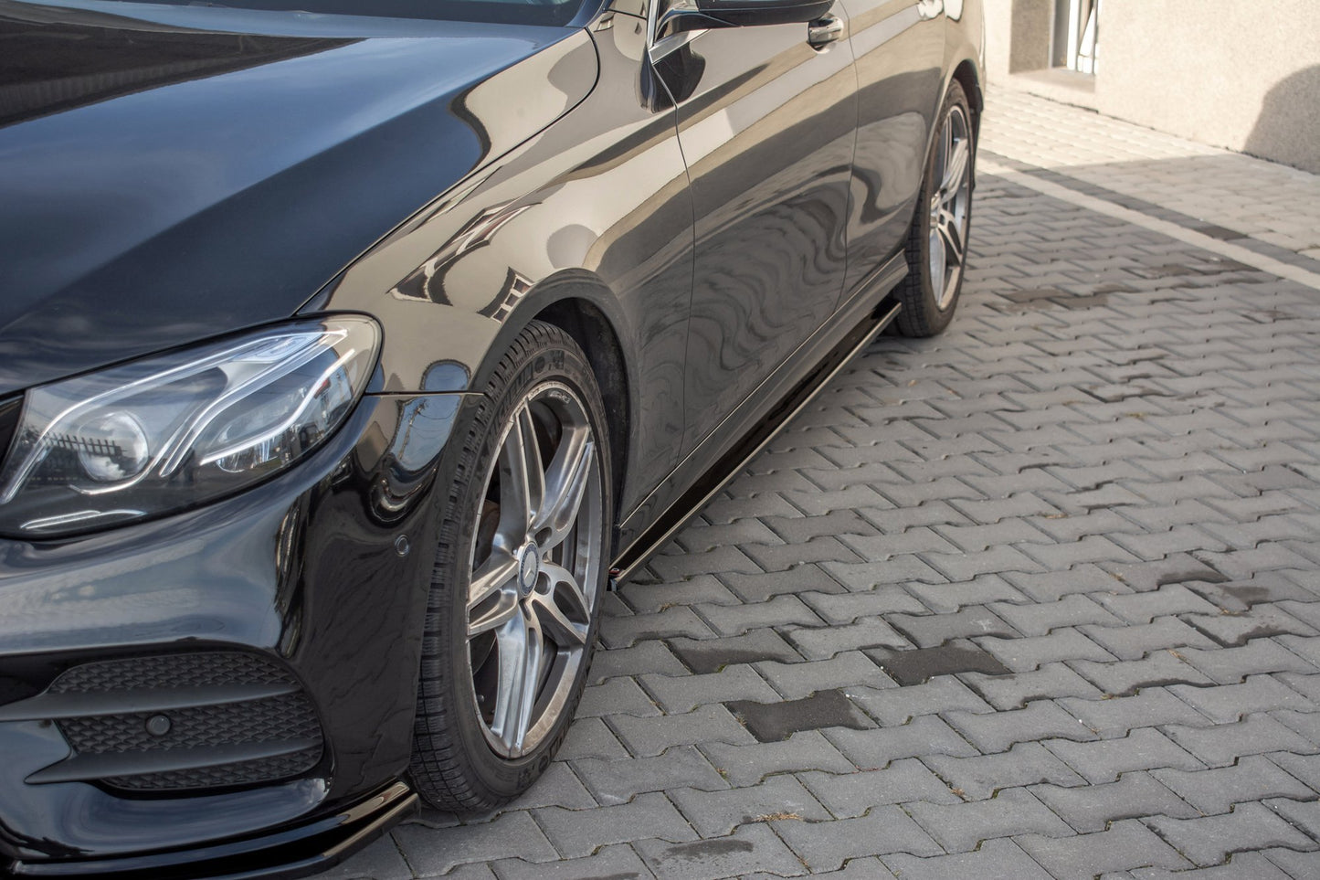 Seitenschweller Ansatz für Mercedes-Benz E43 AMG / AMG-Line W213 Carbon Look