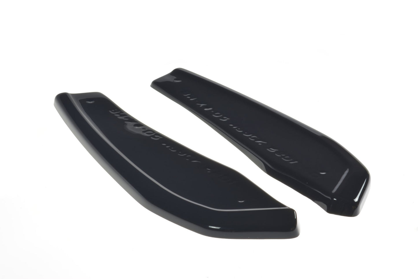 Heck Ansatz Flaps Diffusor für BMW X4 M-Paket G02 schwarz Hochglanz
