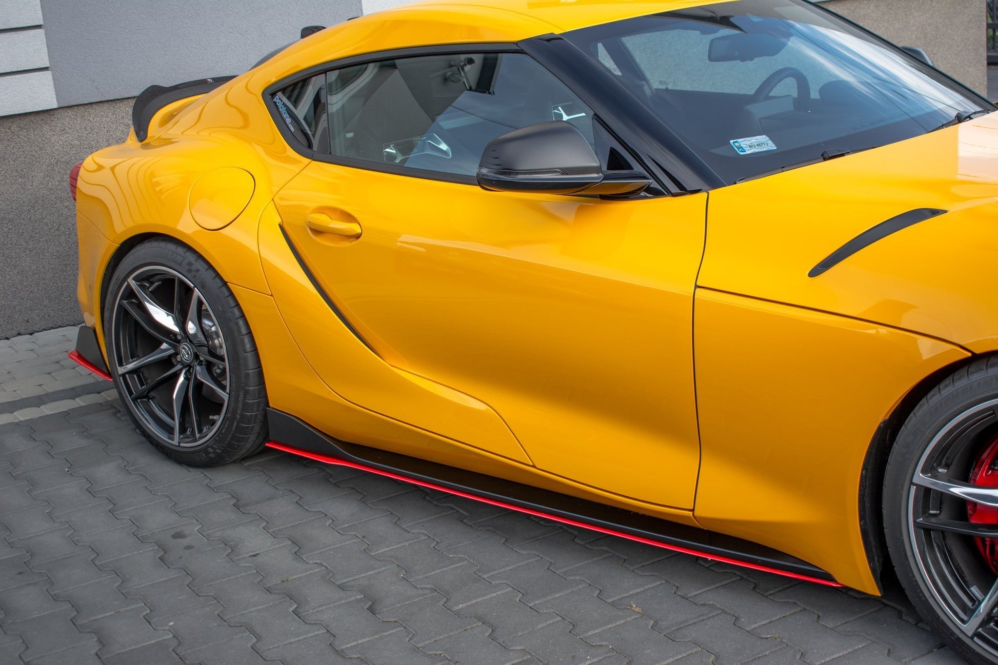 Heck Ansatz Flaps Diffusor V.2 für Toyota Supra Mk5 Carbon Look
