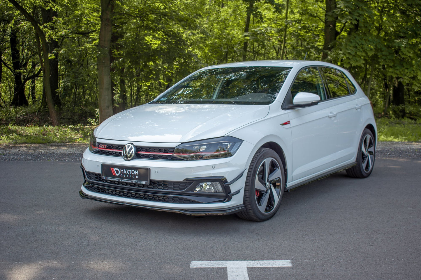 Front Ansatz V.2 für VW POLO MK6 GTI schwarz matt