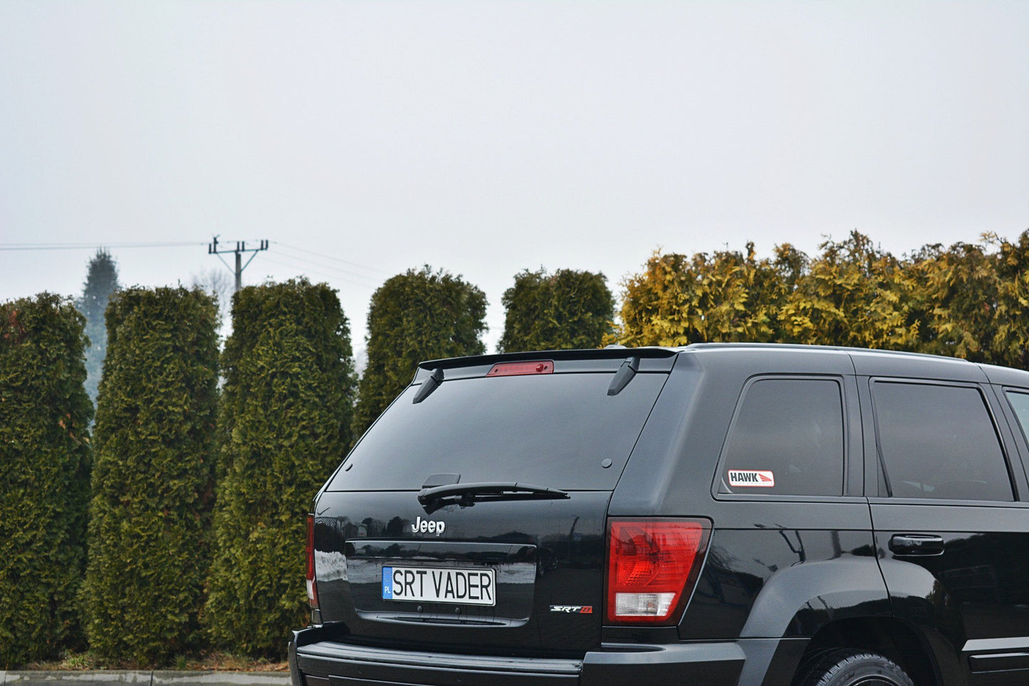 Spoiler CAP für JEEP GRAND CHEROKEE WK STR8 Carbon Look