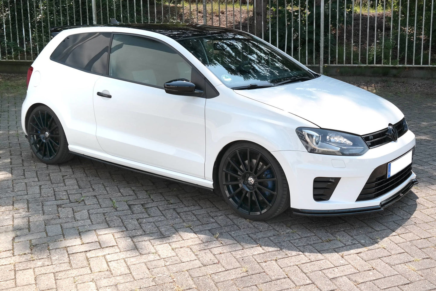 Front Ansatz für VOLKSWAGEN POLO MK5 R WRC schwarz matt
