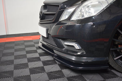 Front Ansatz für  Mercedes-Benz E-Klasse W207 Coupe AMG-Line schwarz Hochglanz