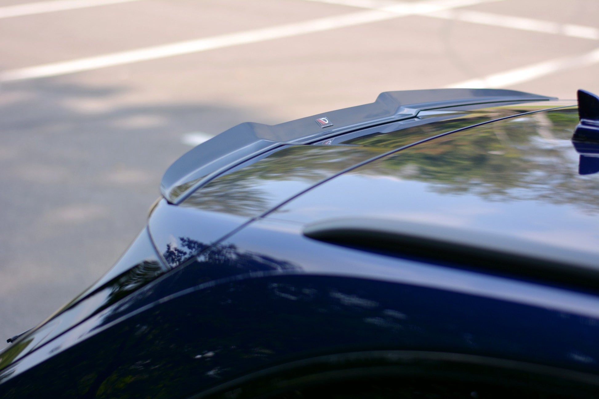 Spoiler CAP für Audi RS4 B9 Avant schwarz matt
