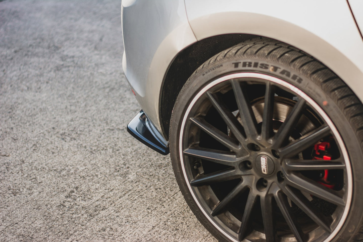 Heck Ansatz Flaps Diffusor V.2 für VW Golf 7 GTI  schwarz matt