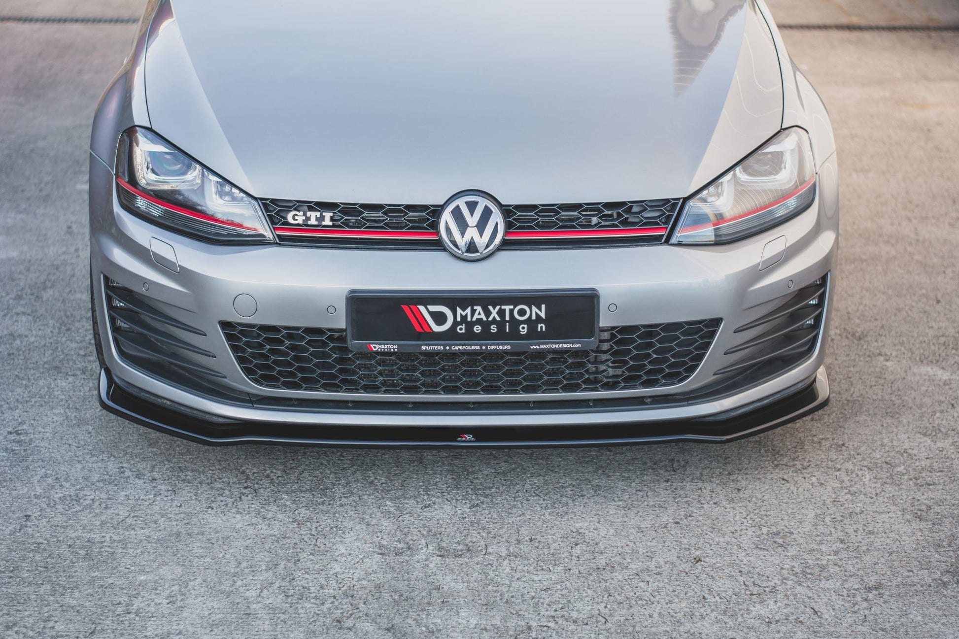 Front Ansatz V.2 für VW Golf 7 GTI  schwarz matt