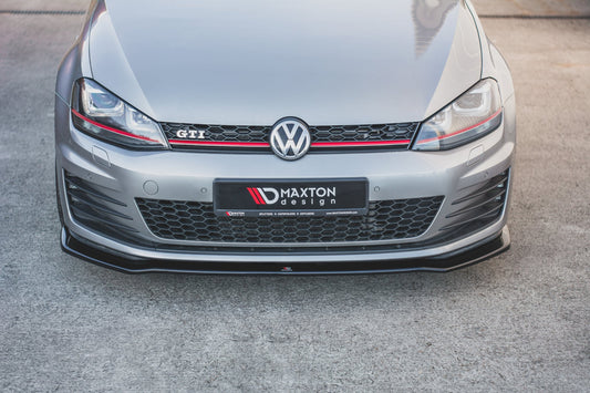 Front Ansatz V.2 für VW Golf 7 GTI  schwarz Hochglanz