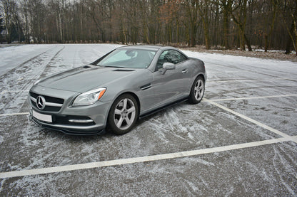 Seitenschweller Ansatz für Mercedes SLK R172 schwarz matt