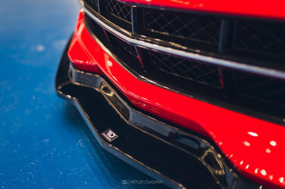 Front Ansatz für CHEVROLET CORVETTE C7  schwarz Hochglanz