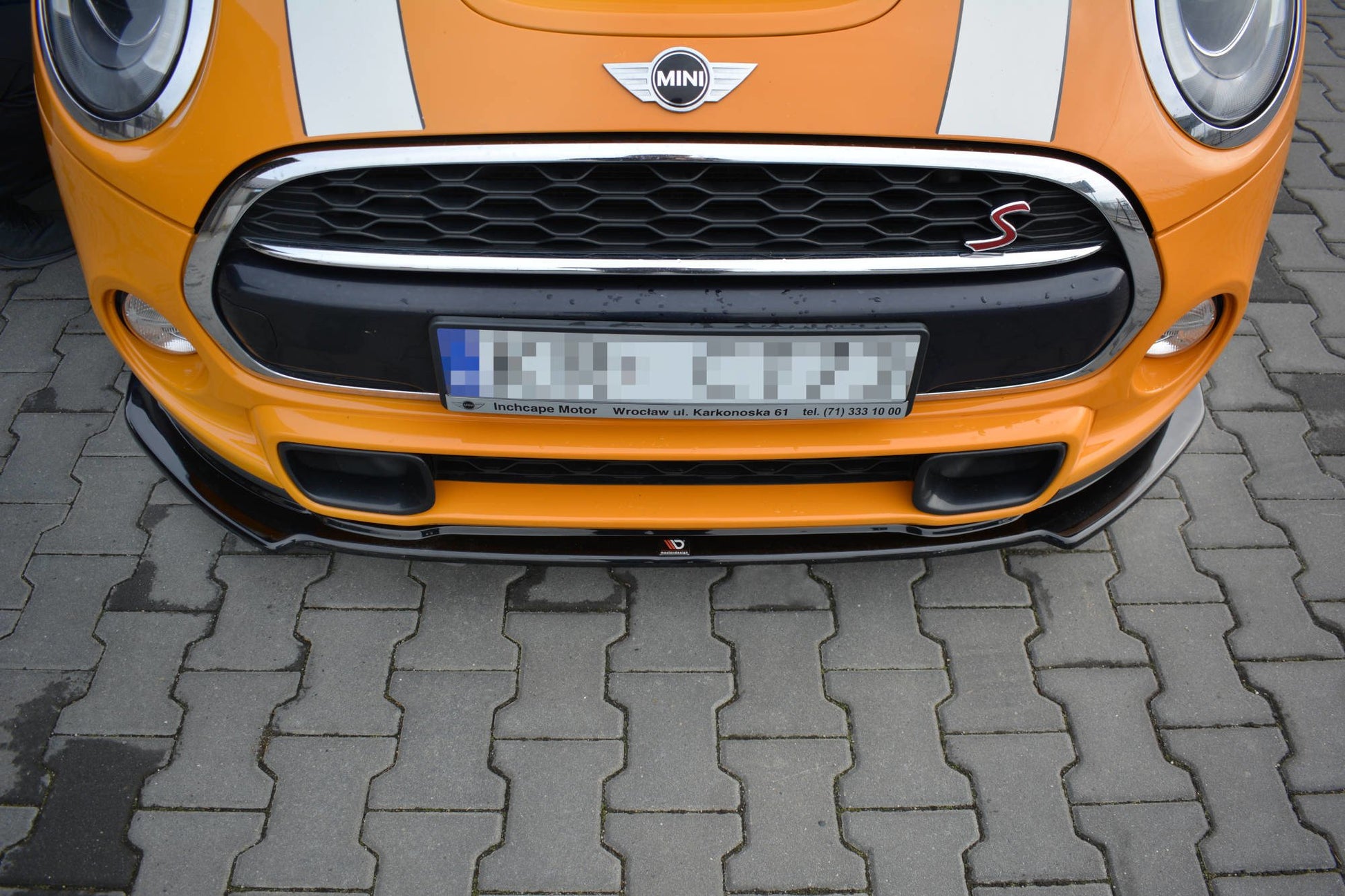 Front Ansatz für MINI COOPER S MK3 vor Facelift 3-Türer (F56) Carbon Look