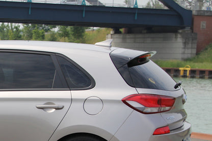 Spoiler CAP für HYUNDAI I30 MK3 HATCHBACK schwarz Hochglanz