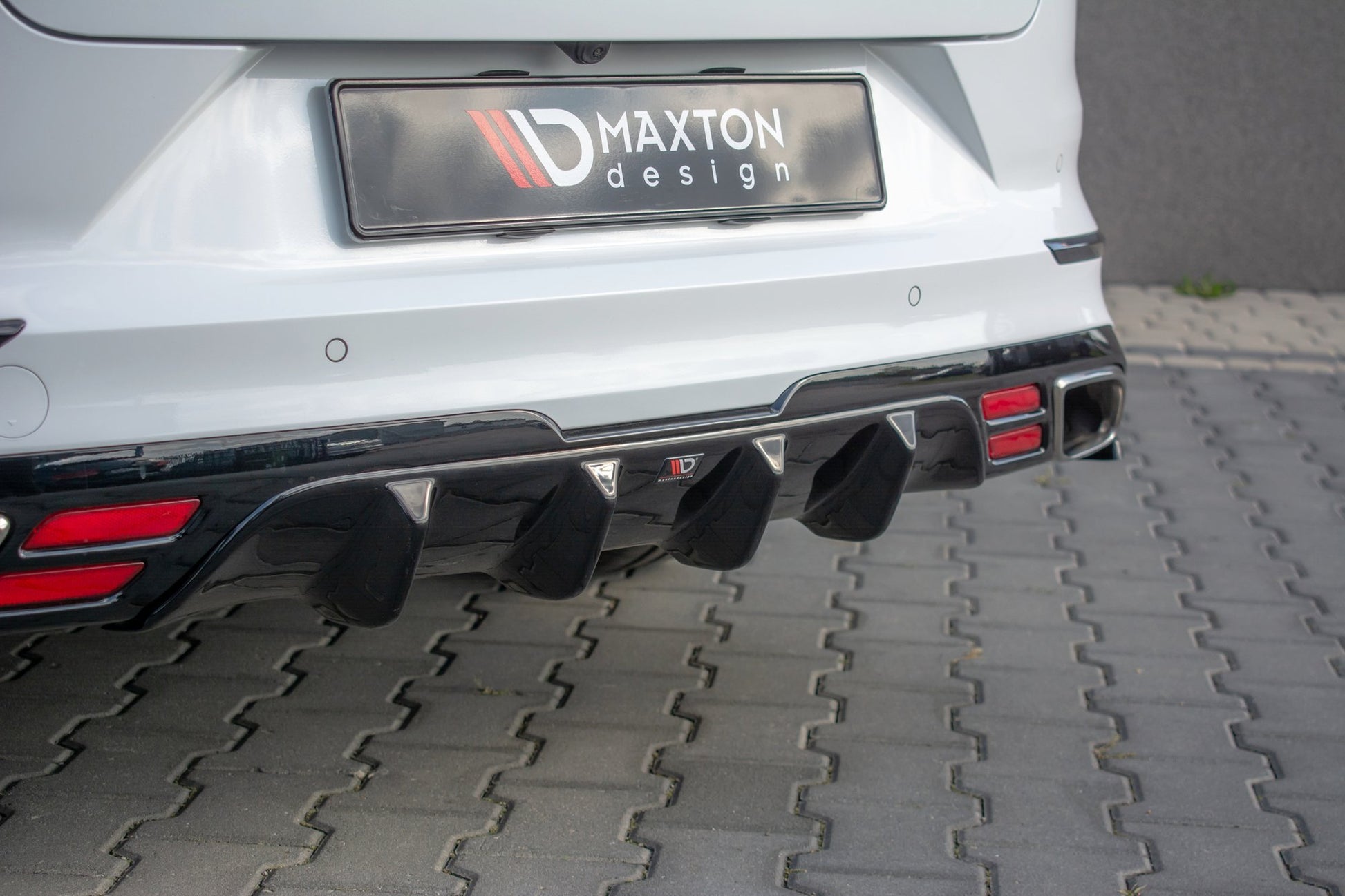 Diffusor Heck Ansatz für Kia ProCeed GT Mk 3 Carbon Look