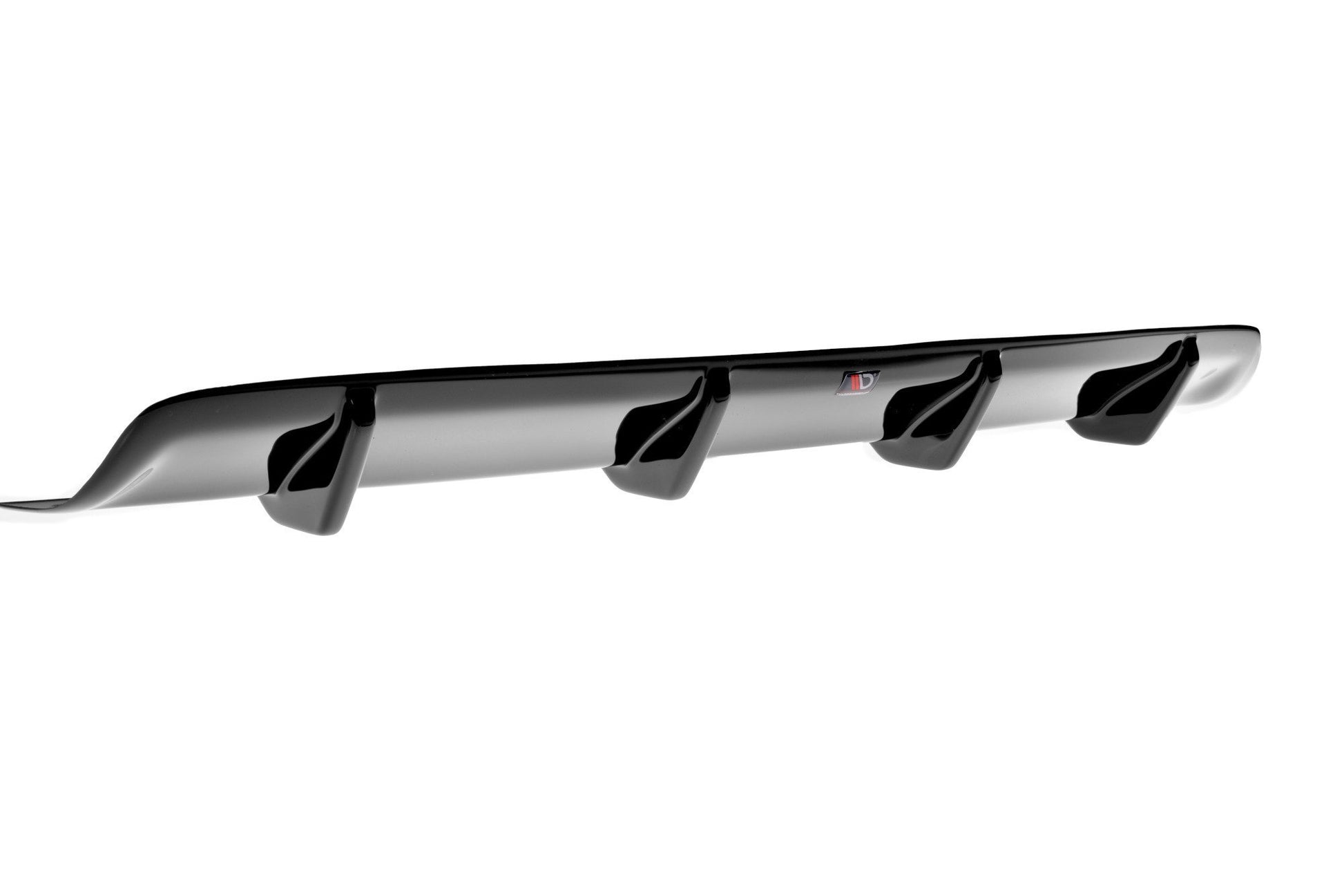 Diffusor Heck Ansatz für MASERATI QUATTROPORTE MK.6 vor Facelift schwarz Hochglanz