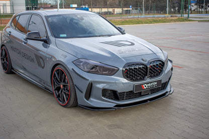 Front Ansatz V.3 für BMW 1er F40 M-Paket/ M135i  schwarz matt